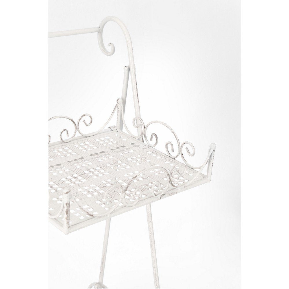 Set 4 Porta Fiori Acciaio Bianco Stile Rustico da Interno - IRENE