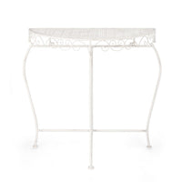 Set 2 Consolle Acciaio Bianco Rustico da Interno - IRENE