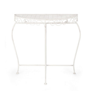 Set 2 Consolle Acciaio Bianco Rustico da Interno - IRENE