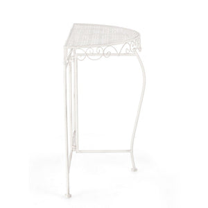 Set 2 Consolle Acciaio Bianco Rustico da Interno - IRENE