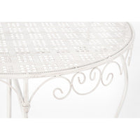 Set 2 Consolle Acciaio Bianco Rustico da Interno - IRENE