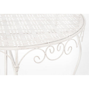 Set 2 Consolle Acciaio Bianco Rustico da Interno - IRENE