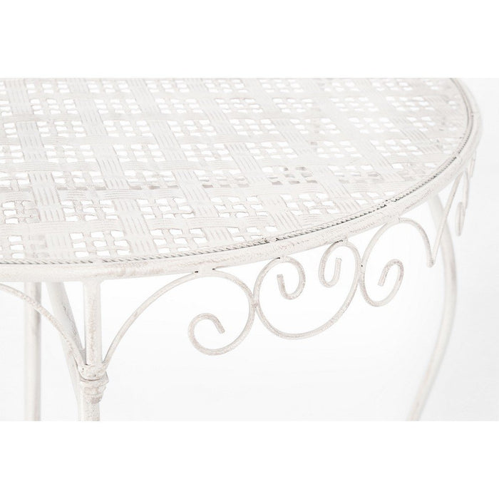 Set 2 Consolle Acciaio Bianco Rustico da Interno - IRENE