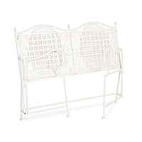 Panca 2 Posti Acciaio Bianco Vintage da Esterno - IRENE