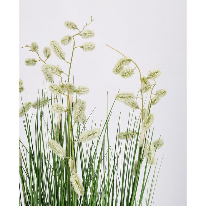 Set 4 Piante Grevillea Plastica Bianca da Interno H100 cm - IMPERIALE