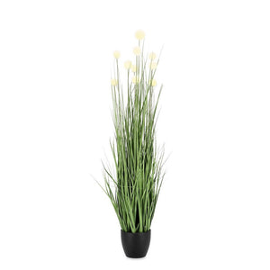 Set 6 Piante Eriophorum Plastica Verde da Interno H110 cm - IMPERIALE