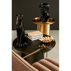 Tavolino Acciaio Nero Moderno da Interno 80 cm - HISPER