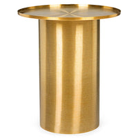 Tavolino Acciaio Oro Moderno da Interno 51 cm - HISPER
