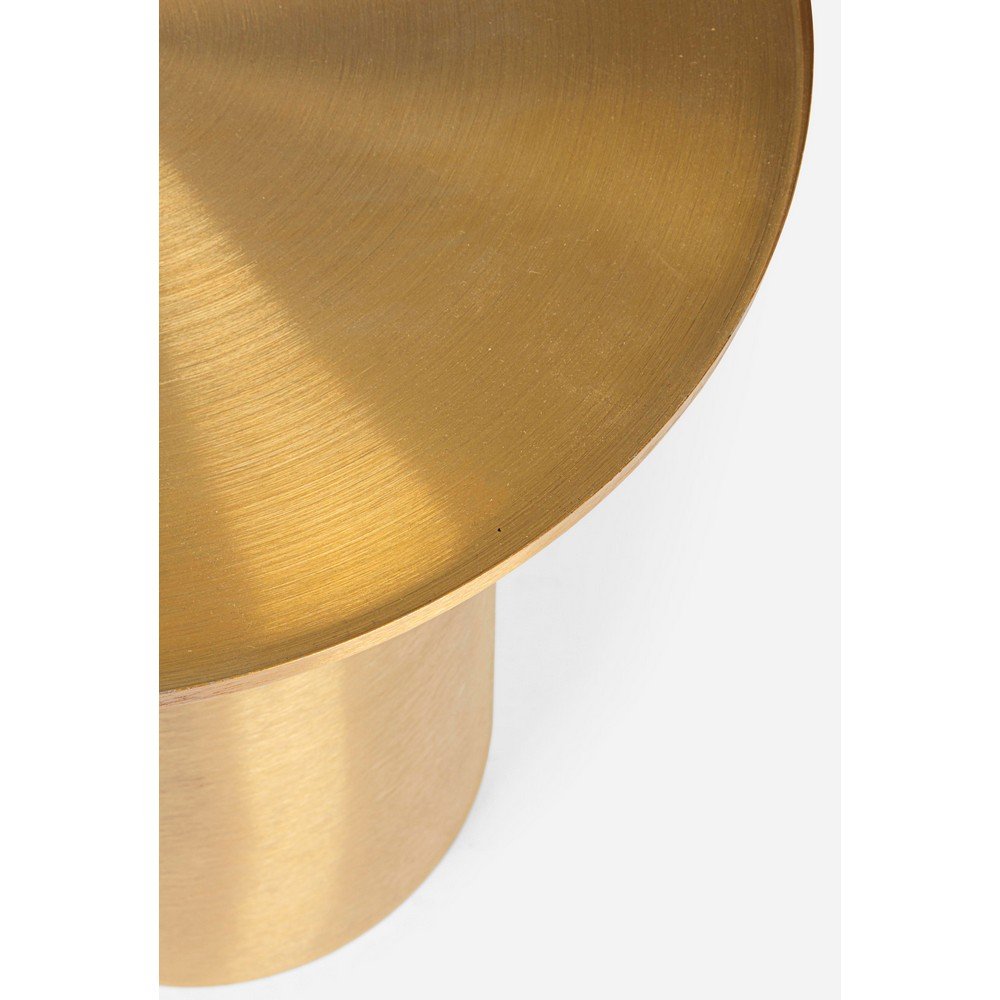 Tavolino Acciaio Oro Moderno da Interno 51 cm - HISPER