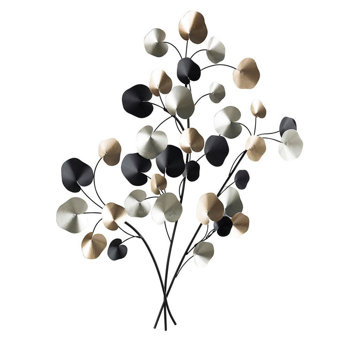 Decorazione da Parete Acciaio Nero Moderna da Interni - HERNANDEZ