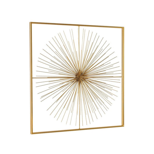 Decorazione da Parete Acciaio Oro Moderna 70x70 - HERNANDEZ