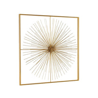 Decorazione da Parete Acciaio Oro Moderna 70x70 - HERNANDEZ