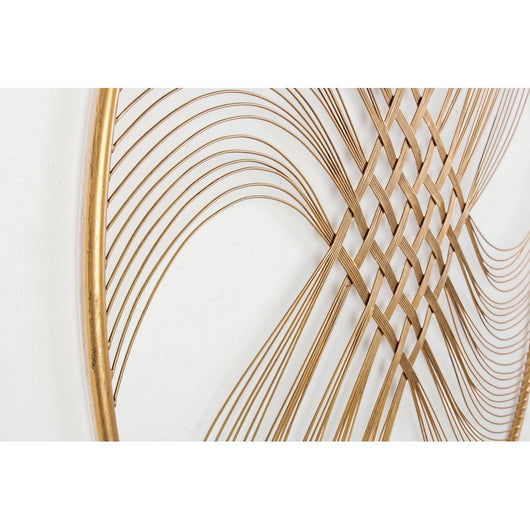 Decorazione da Parete in Acciaio Oro Moderna 90 cm - HERNANDEZ