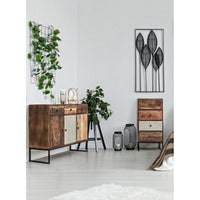 Decorazione da Parete Acciaio Nero Moderna da Interno - HERNANDEZ