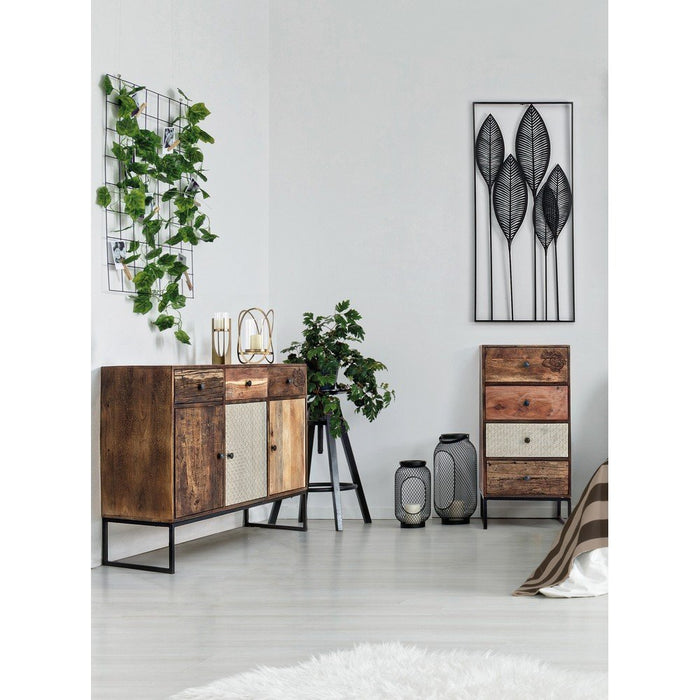 Decorazione da Parete Acciaio Nero Moderna da Interno - HERNANDEZ