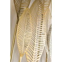 Decorazione da Parete Acciaio Oro Moderna 52x95 cm - HERNANDEZ