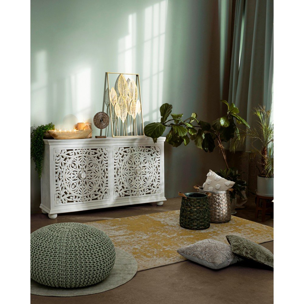 Decorazione da Parete Acciaio Oro Moderna 52x95 cm - HERNANDEZ