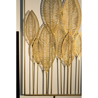 Decorazione da Parete Acciaio Oro Moderna 52x95 cm - HERNANDEZ