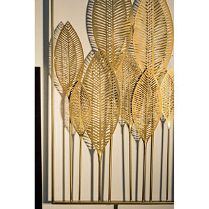 Decorazione da Parete Acciaio Oro Moderna 52x95 cm - HERNANDEZ