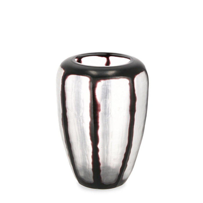 Vaso in Vetro Nero Moderno da Interno H30 cm - HASSAN