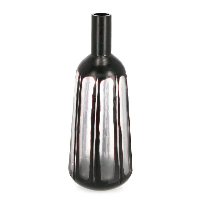 Vaso in Vetro Nero Moderno da Interno H38 cm - HASSAN