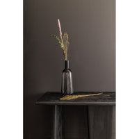 Vaso in Vetro Nero Moderno da Interno H38 cm - HASSAN