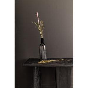 Vaso in Vetro Nero Moderno da Interno H38 cm - HASSAN