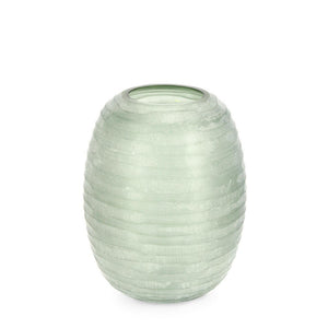 Vaso in Vetro Verde Moderno H31 cm - HASSAN