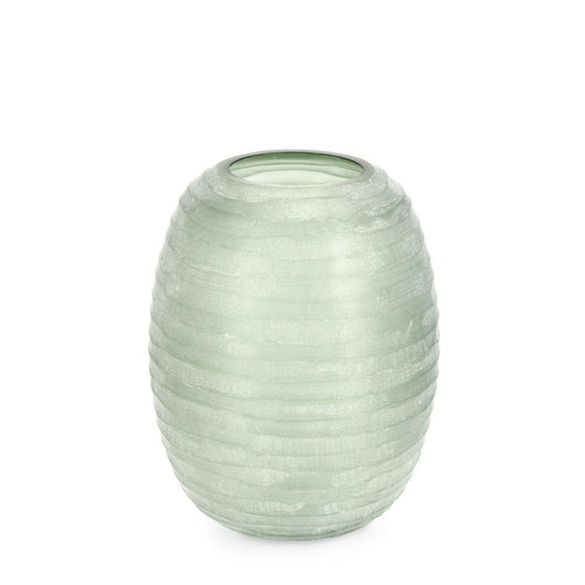 Vaso in Vetro Verde Moderno H31 cm - HASSAN
