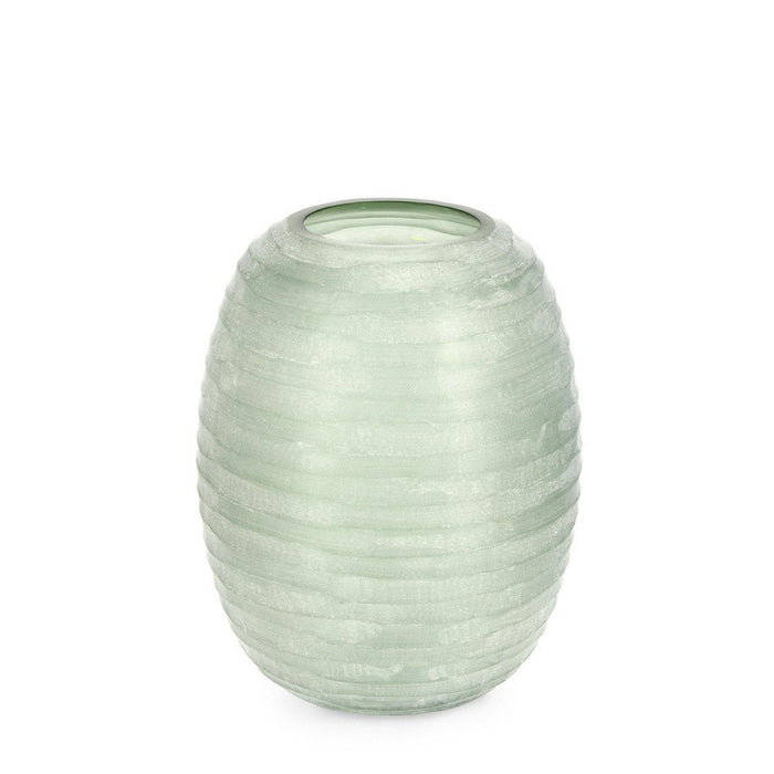 Vaso in Vetro Verde Moderno H31 cm - HASSAN