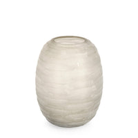 Vaso in Vetro Beige Moderno da Interno H31 cm - HASSAN
