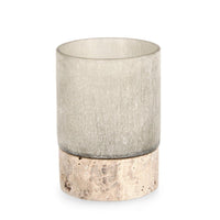 Vaso in Vetro Beige Moderno H13 cm - HASSAN