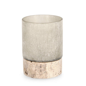 Vaso in Vetro Beige Moderno H13 cm - HASSAN