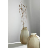 Vaso in Vetro Beige Moderno H37 cm - HASSAN