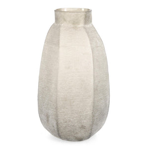 Vaso Vetro Beige Moderno da Interno H49,5 cm - HASSAN