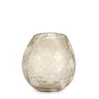 Vaso in Vetro Beige Moderno H19,5 cm - HASSAN