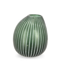 Vaso in Vetro Verde Moderno da Interno H28 cm - HASSAN