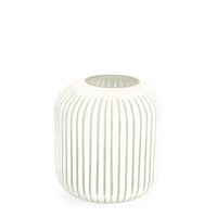 Vaso in Vetro Bianco Moderno da Interno H26 cm - HASSAN