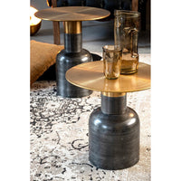 Tavolino Acciaio Nero Industriale da Interni 45 cm - HARMONY