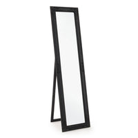 Specchio da Terra Legno Nero Classico da Interno 40x160 cm - HALL