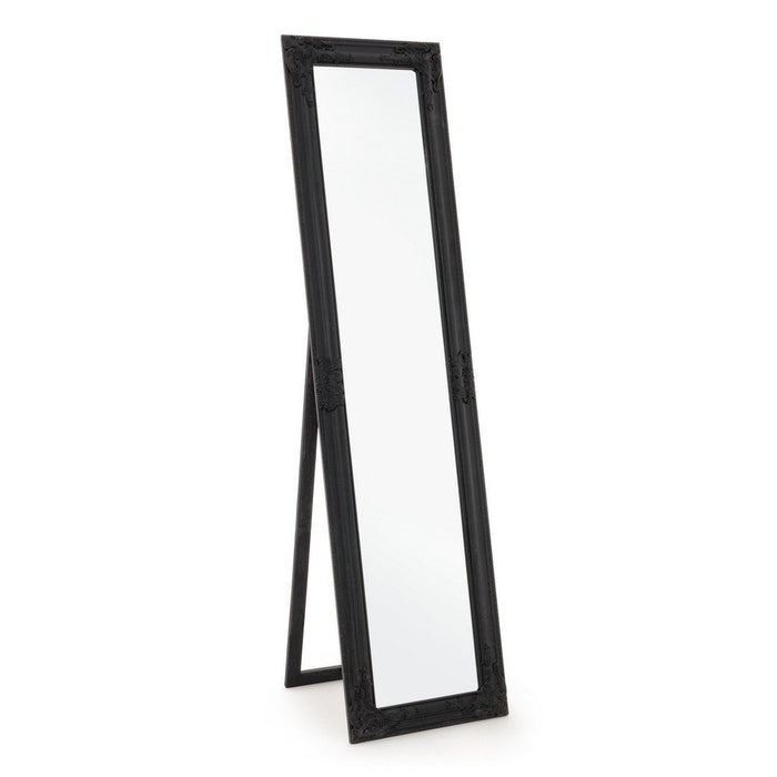 Specchio da Terra Legno Nero Classico da Interno 40x160 cm - HALL