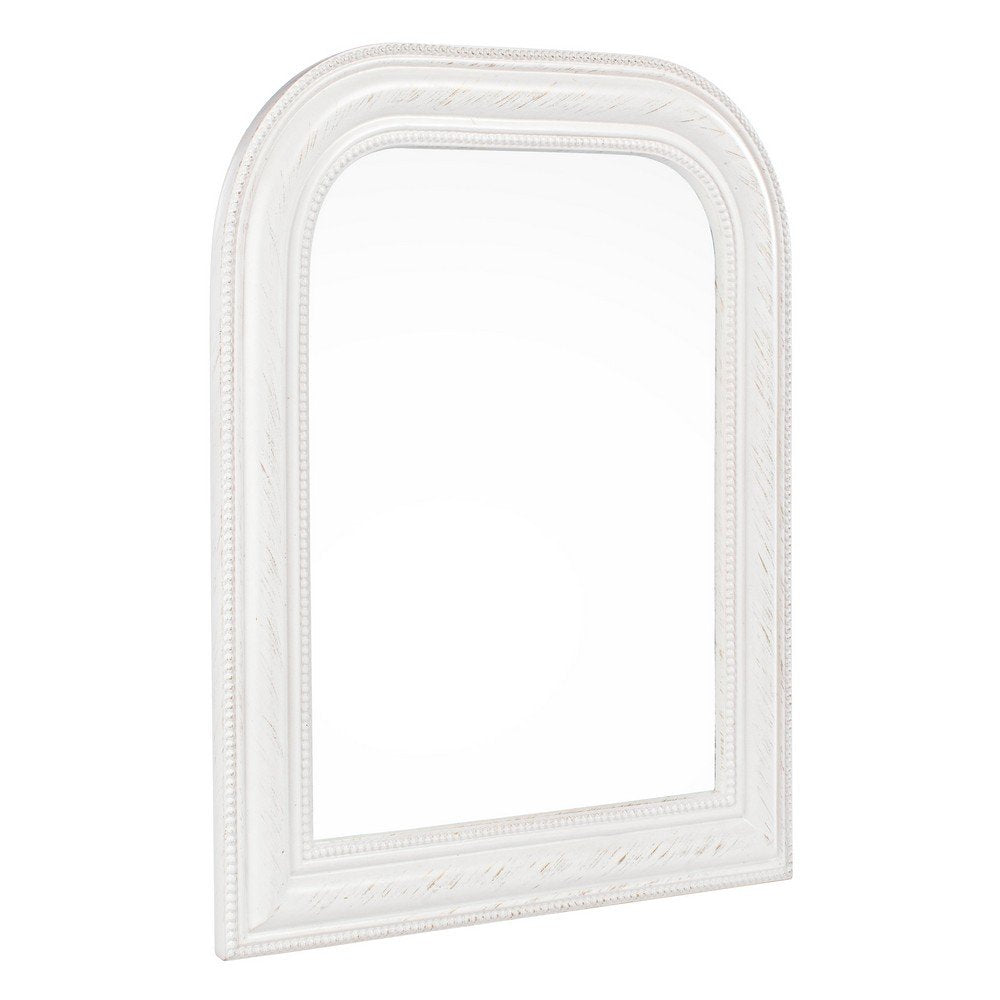 Specchio Poliresina Bianco Rustico da Parete 50x60 cm - HALL