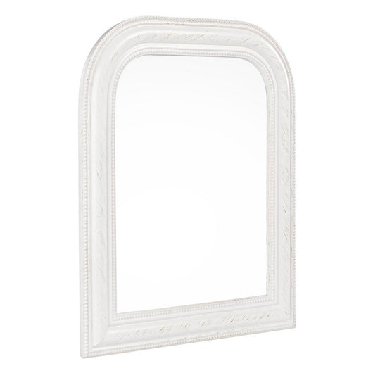 Specchio Poliresina Bianco Rustico da Parete 50x60 cm - HALL