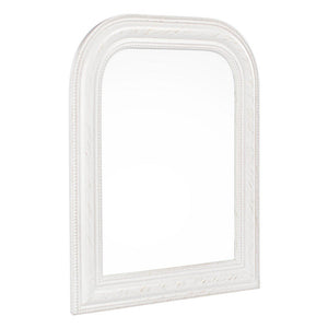 Specchio Poliresina Bianco Rustico da Parete 50x60 cm - HALL