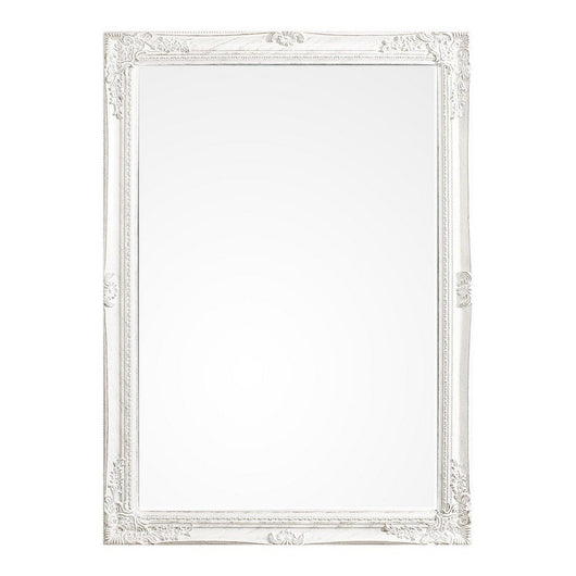 Specchio Legno Bianco Classico da Parete 72x102 cm - HALL