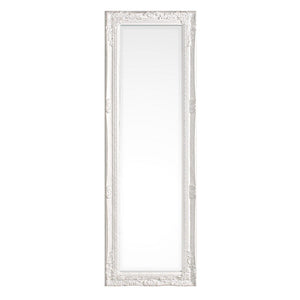 Specchio Legno Bianco Classico da Interno 42x132 cm - HALL
