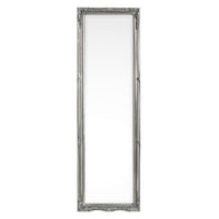 Specchio Legno Argentato Classico da Interno 36x126 cm - HALL
