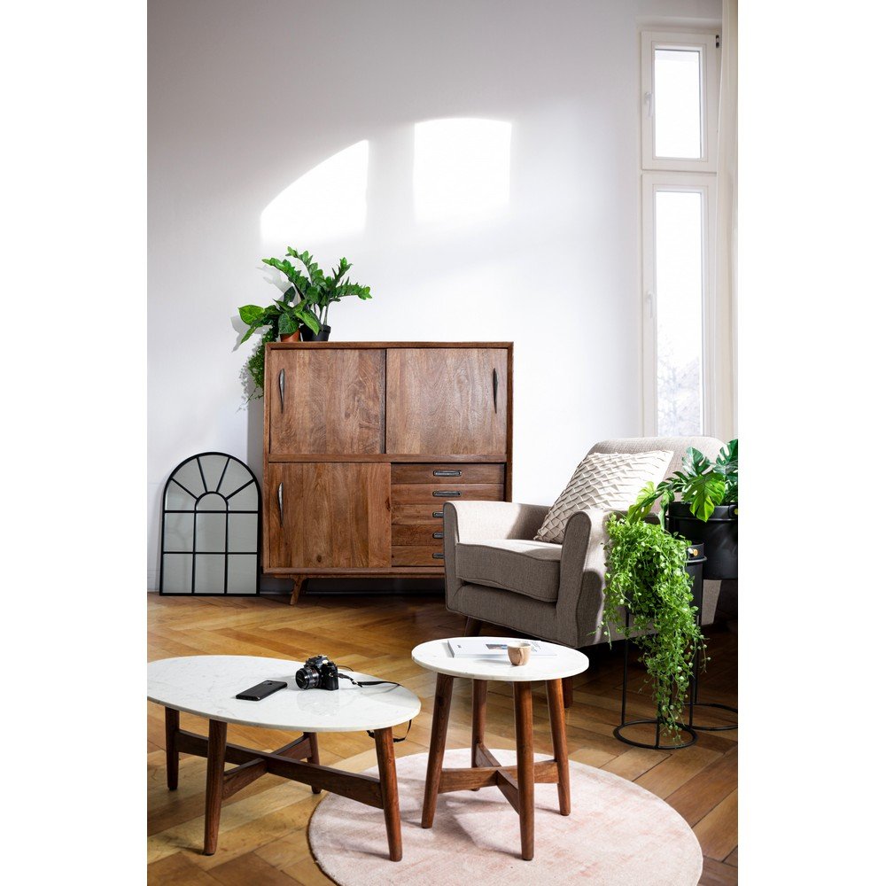 Specchio Acciaio Trasparente Industriale da Parete 58x86 - GREEN