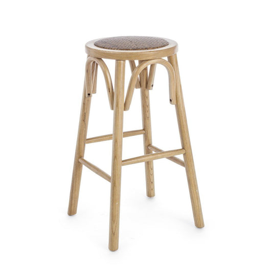 Sgabello Bar Legno Bianco Vintage da Interno - CROSS Colore: Naturale