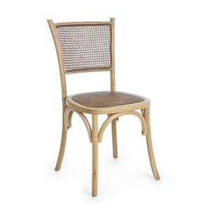 Sedia Legno Bianco Vintage da Interno - CATA Colore: Marrone